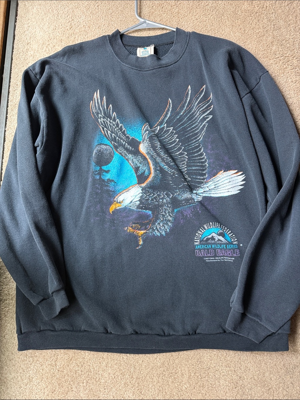Vintage Bald Eagle Crew Neck Sweater XL